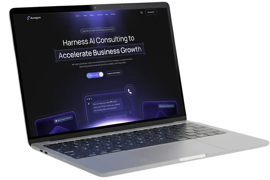 landing laptop - dronium